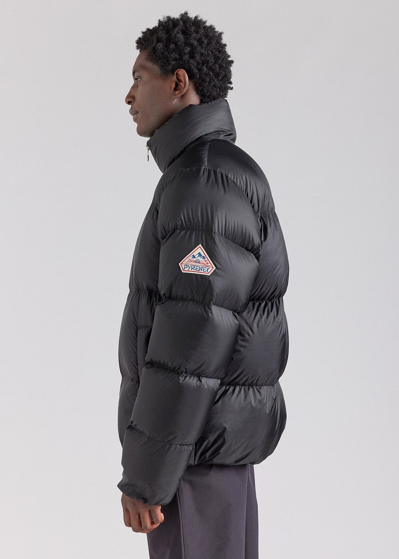 Men Pyrenex Shift Ripstop Warm Down Jackets Black | HZI337I6522