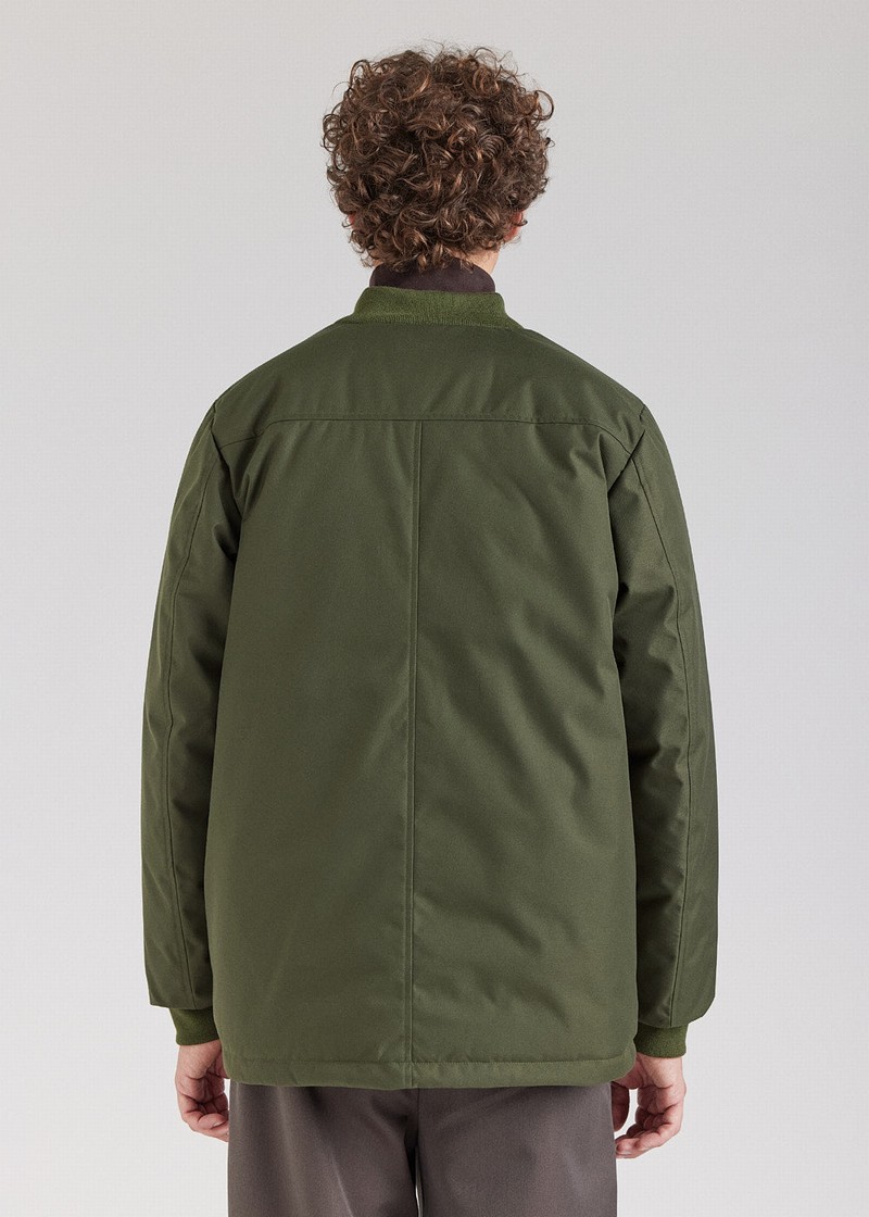 Men Pyrenex Soulom Down Jackets Green | HFR058R1016