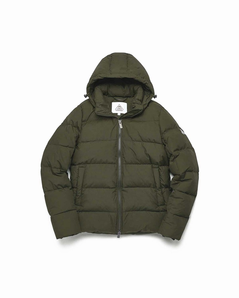 Men Pyrenex Spoutnic Down Jackets Green | HLF078F6392