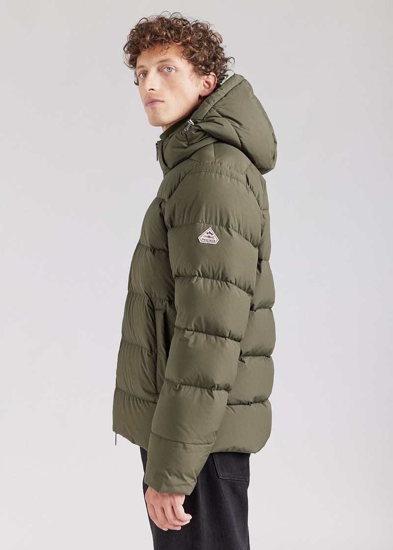 Men Pyrenex Spoutnic Down Jackets Green | HLF078F6392