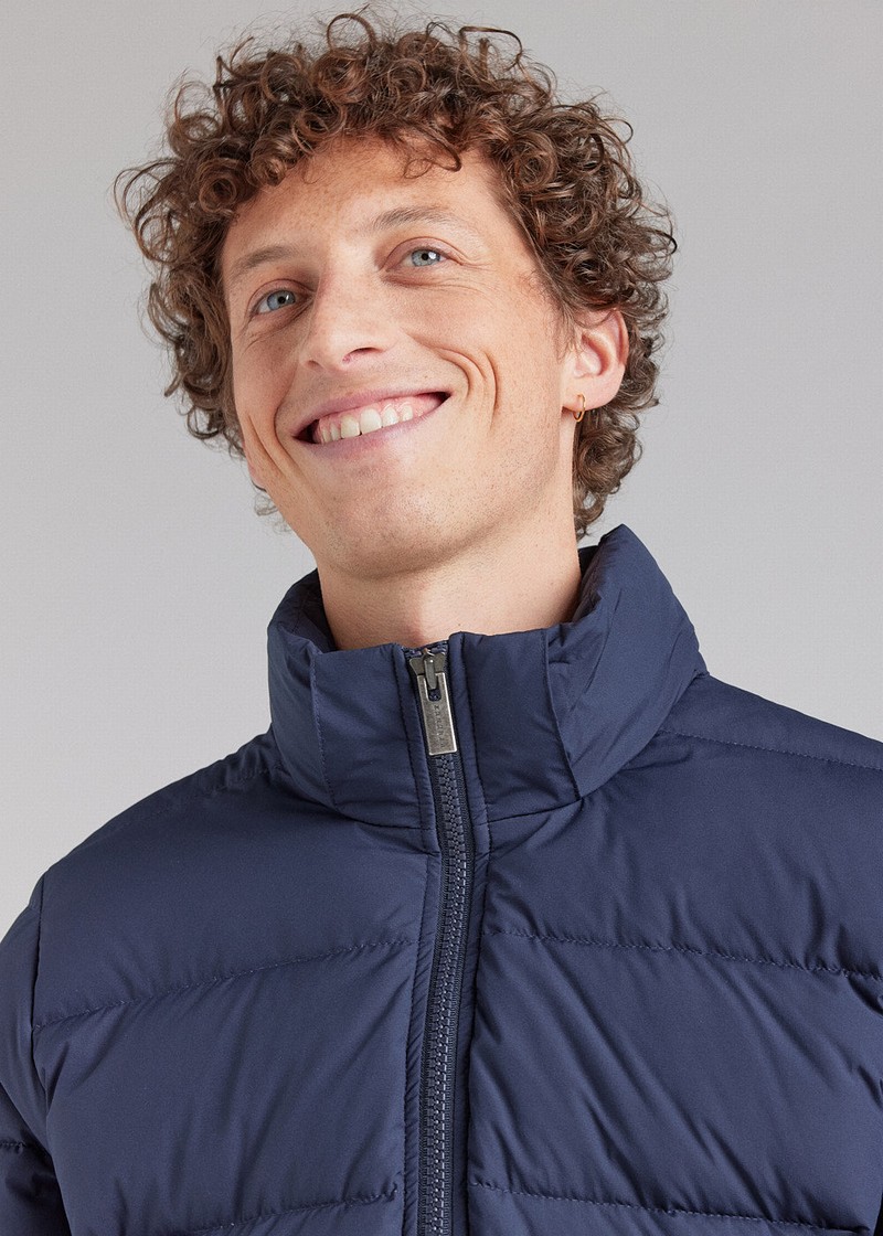 Men Pyrenex Spoutnic Down Jackets Navy | HAB777B9396