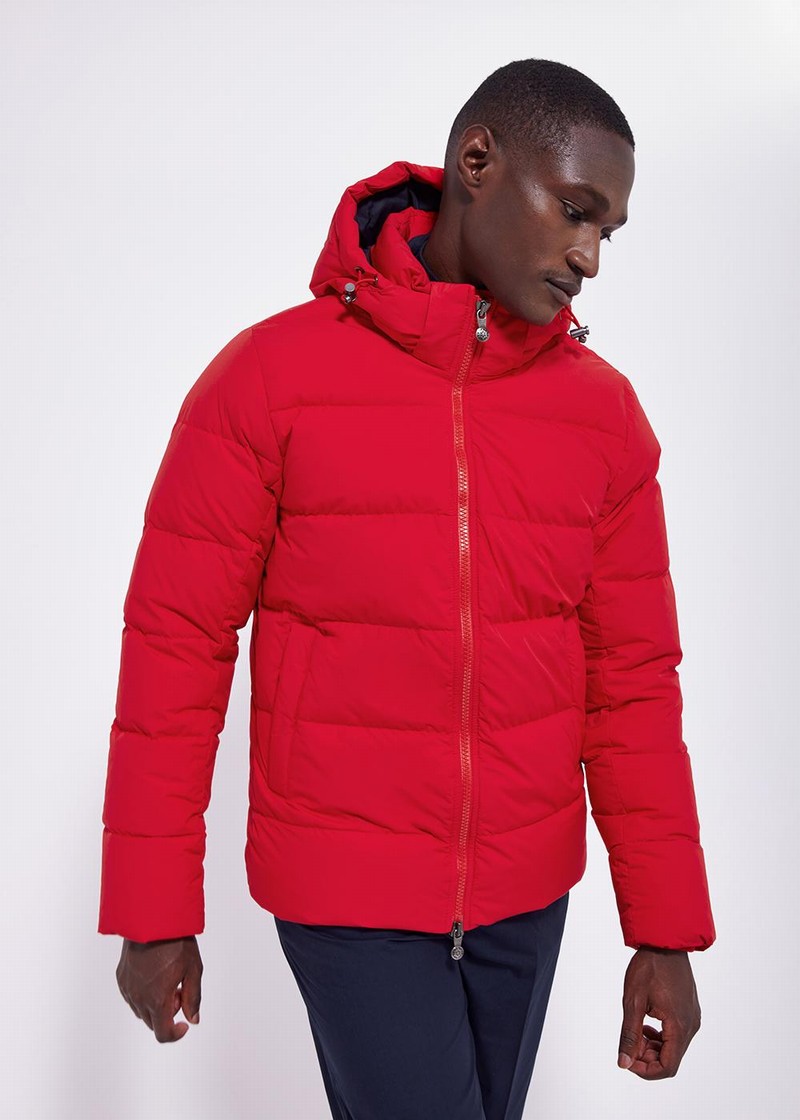 Men Pyrenex Spoutnic Down Jackets Red | HDC041C1610