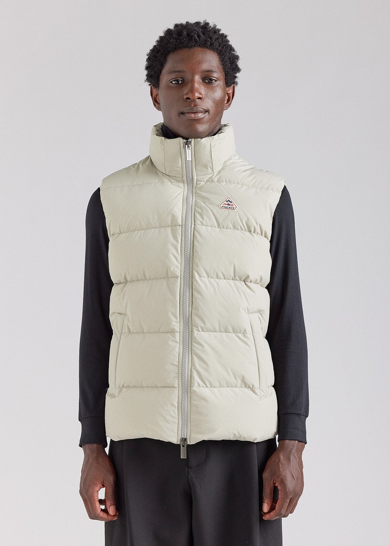 Men Pyrenex Spoutnic Sleeveless Down Vest Grey | HVE923E3495