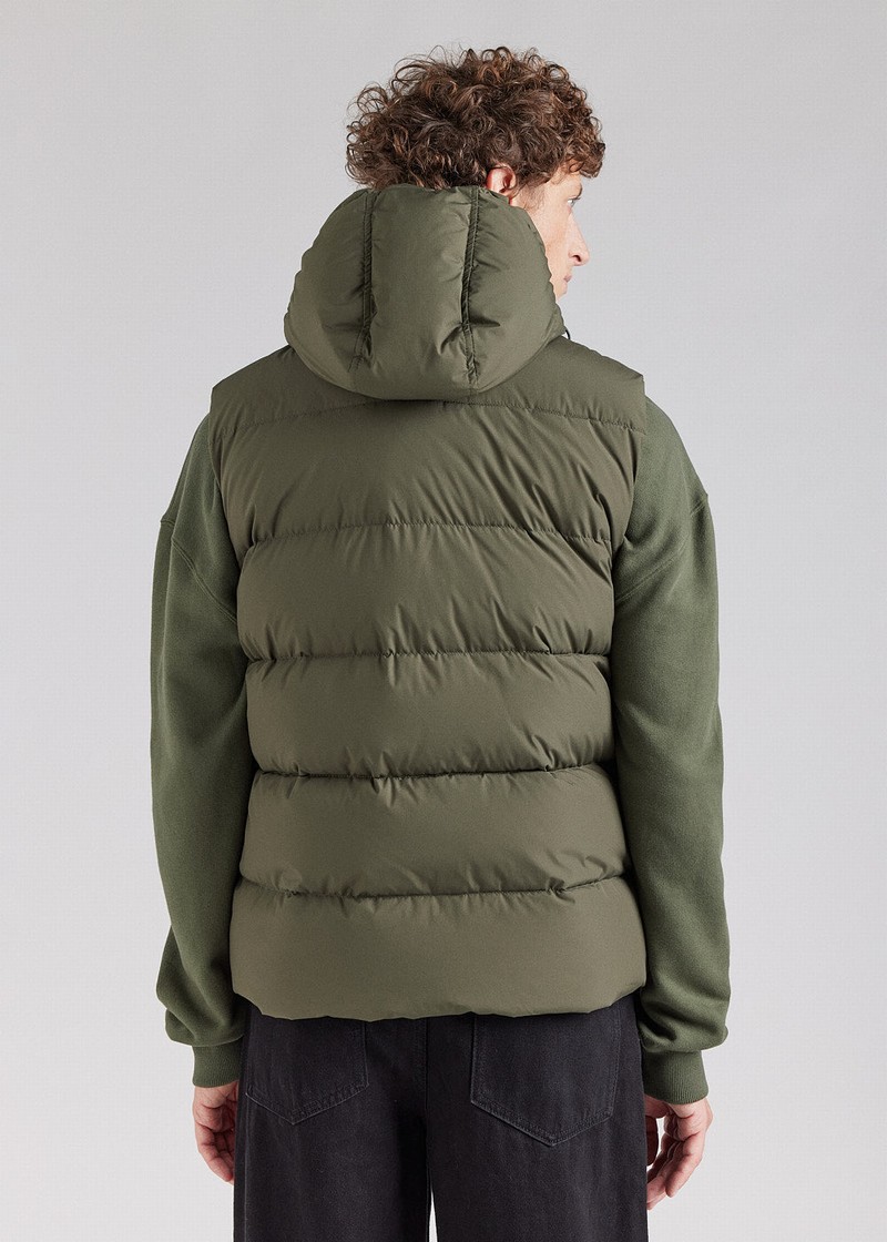 Men Pyrenex Spoutnic With Removable Hood Down Jackets Green | HKD742D1499