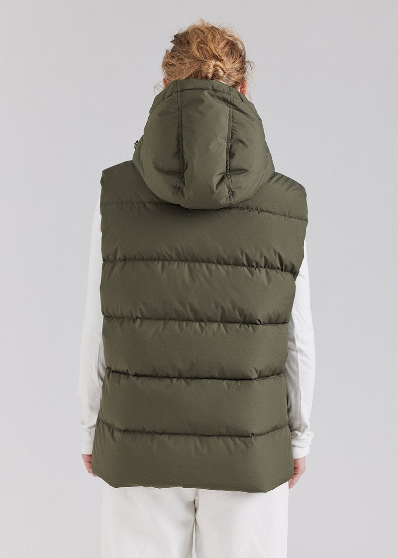 Men Pyrenex Spoutnic With Removable Hood Down Jackets Green | HKD742D1499