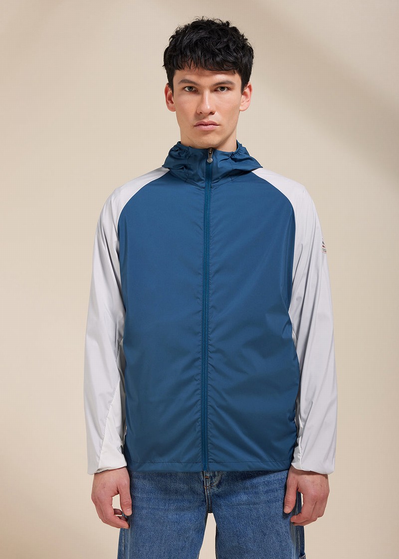 Men Pyrenex Stellan Windbreaker Blue | HAR807R1014