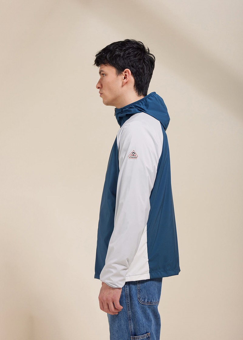 Men Pyrenex Stellan Windbreaker Blue | HAR807R1014