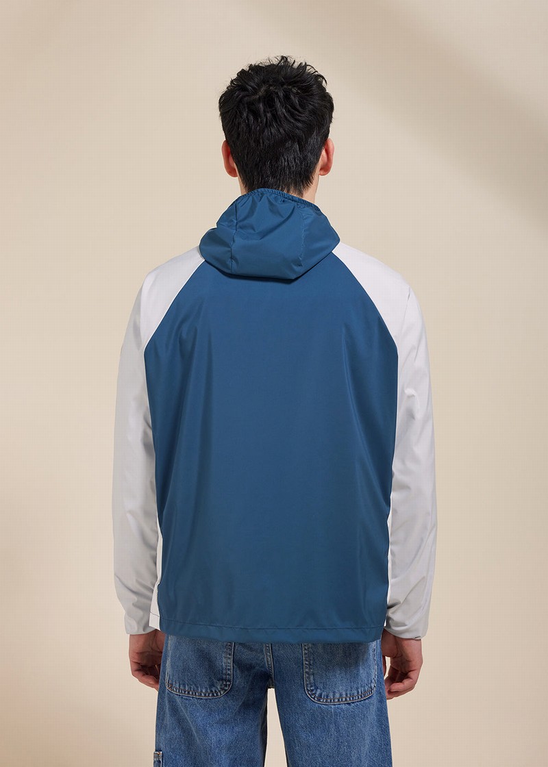 Men Pyrenex Stellan Windbreaker Blue | HAR807R1014