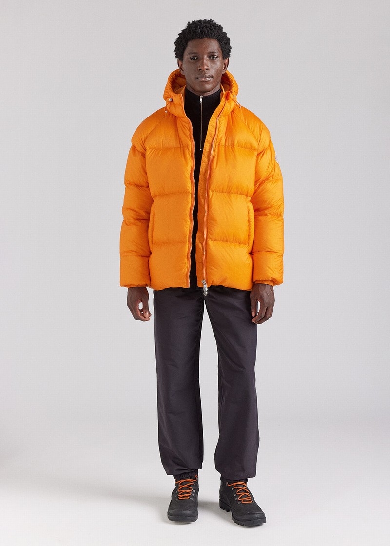 Men Pyrenex Sten Ripstop Cadium Down Jackets Yellow | HOF169F8338