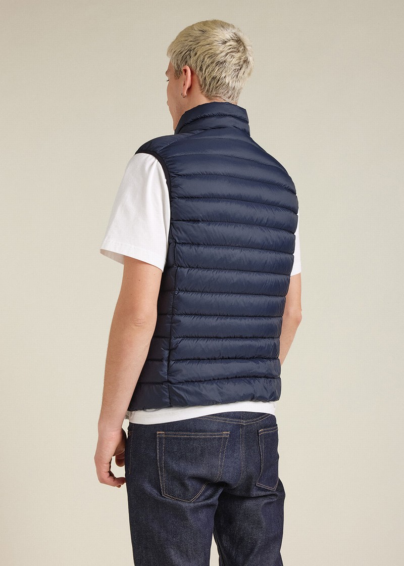 Men Pyrenex Zenith Lighweight And Packable Down Vest Navy | HKJ266J2214