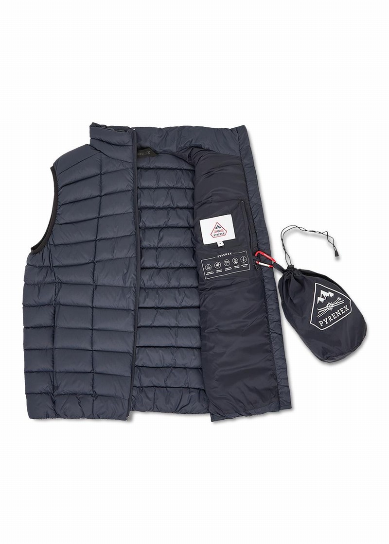 Men Pyrenex Zenith Lighweight And Packable Down Vest Navy | HKJ266J2214