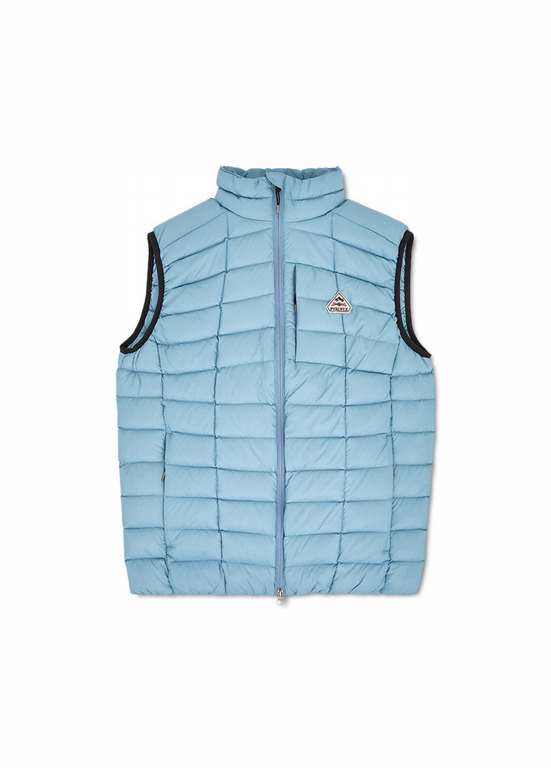 Men Pyrenex Zenith Lighweight And Packable Down Vest Blue | HCH636H7695