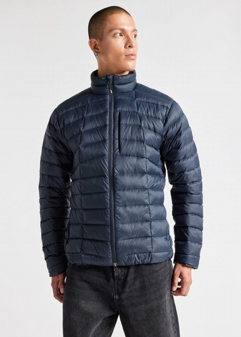 Men Pyrenex Zenith Sc Lighweight And Packable Down Jackets Navy | HEG586G9329