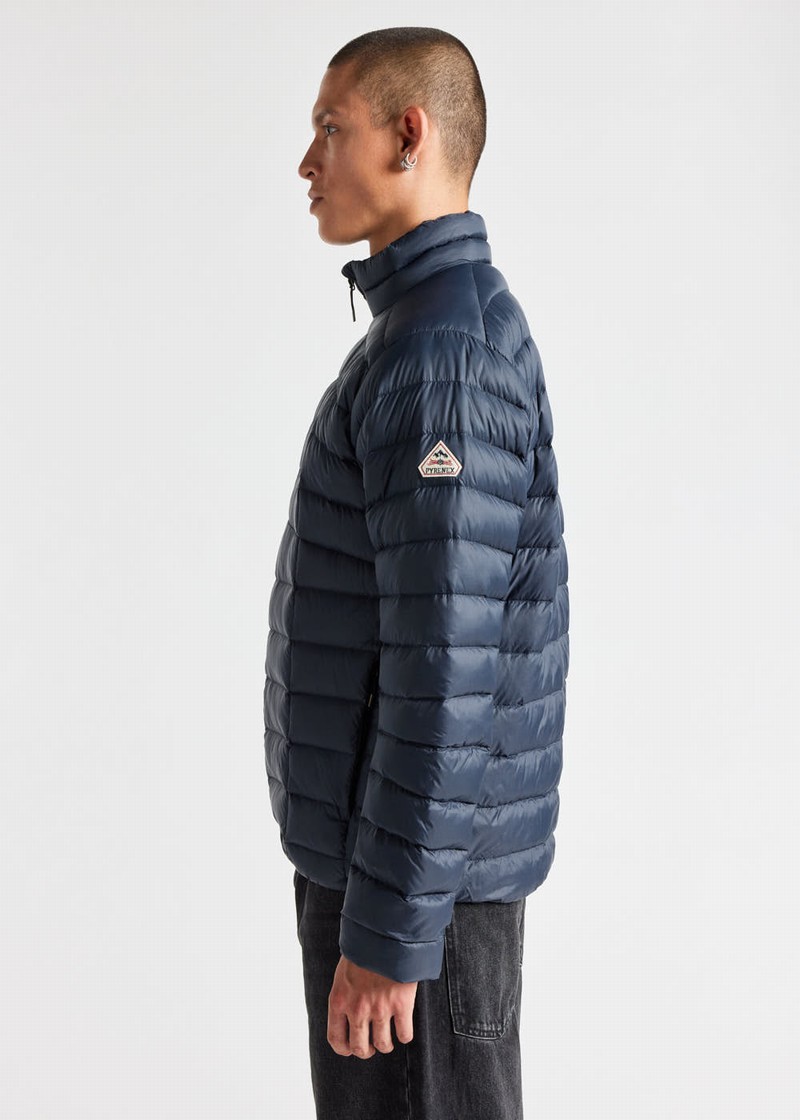 Men Pyrenex Zenith Sc Lighweight And Packable Down Jackets Navy | HEG586G9329