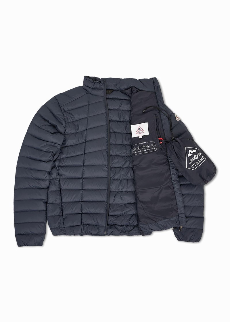 Men Pyrenex Zenith Sc Lighweight And Packable Down Jackets Navy | HEG586G9329