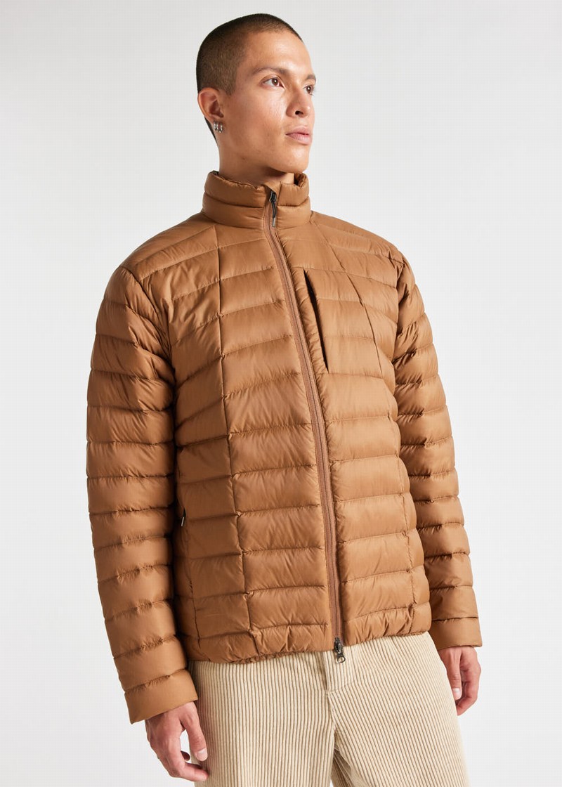 Men Pyrenex Zenith Sc Lighweight And Packable Down Jackets Brown | HAH485H0095