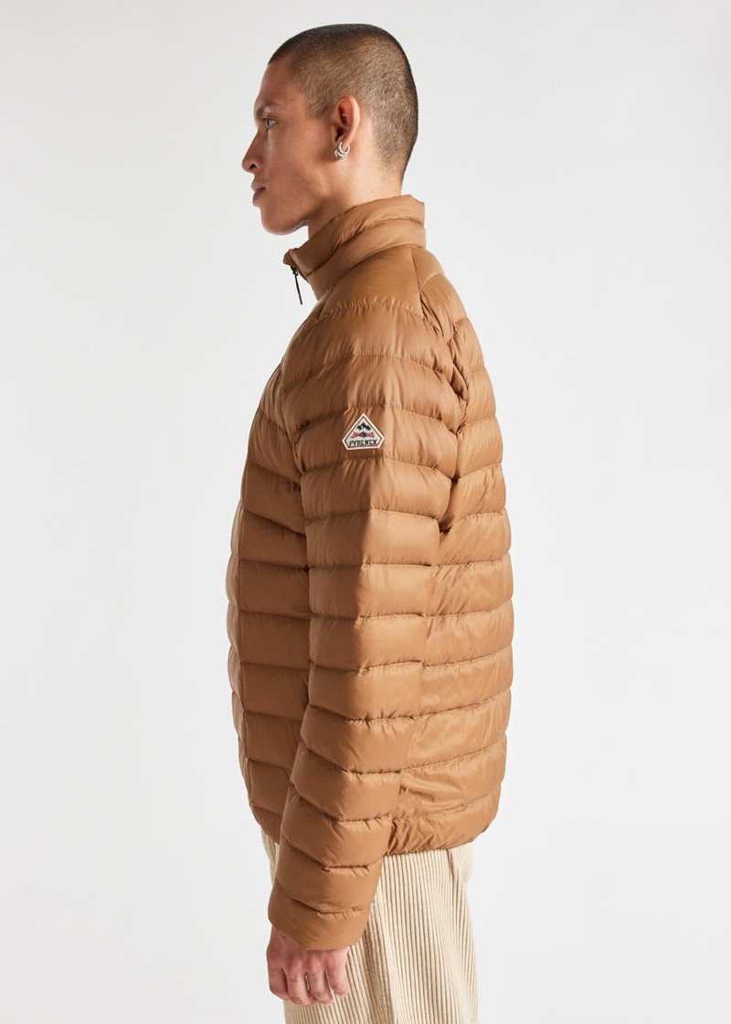 Men Pyrenex Zenith Sc Lighweight And Packable Down Jackets Brown | HAH485H0095