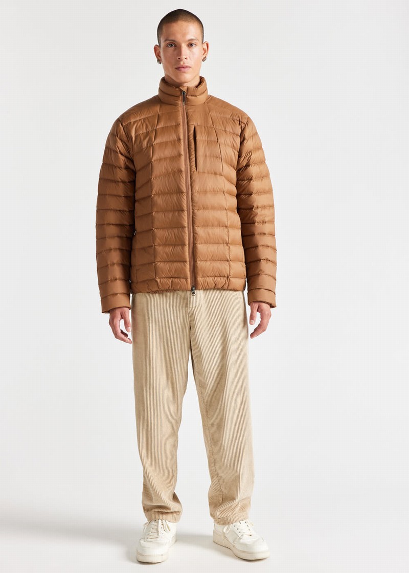 Men Pyrenex Zenith Sc Lighweight And Packable Down Jackets Brown | HAH485H0095