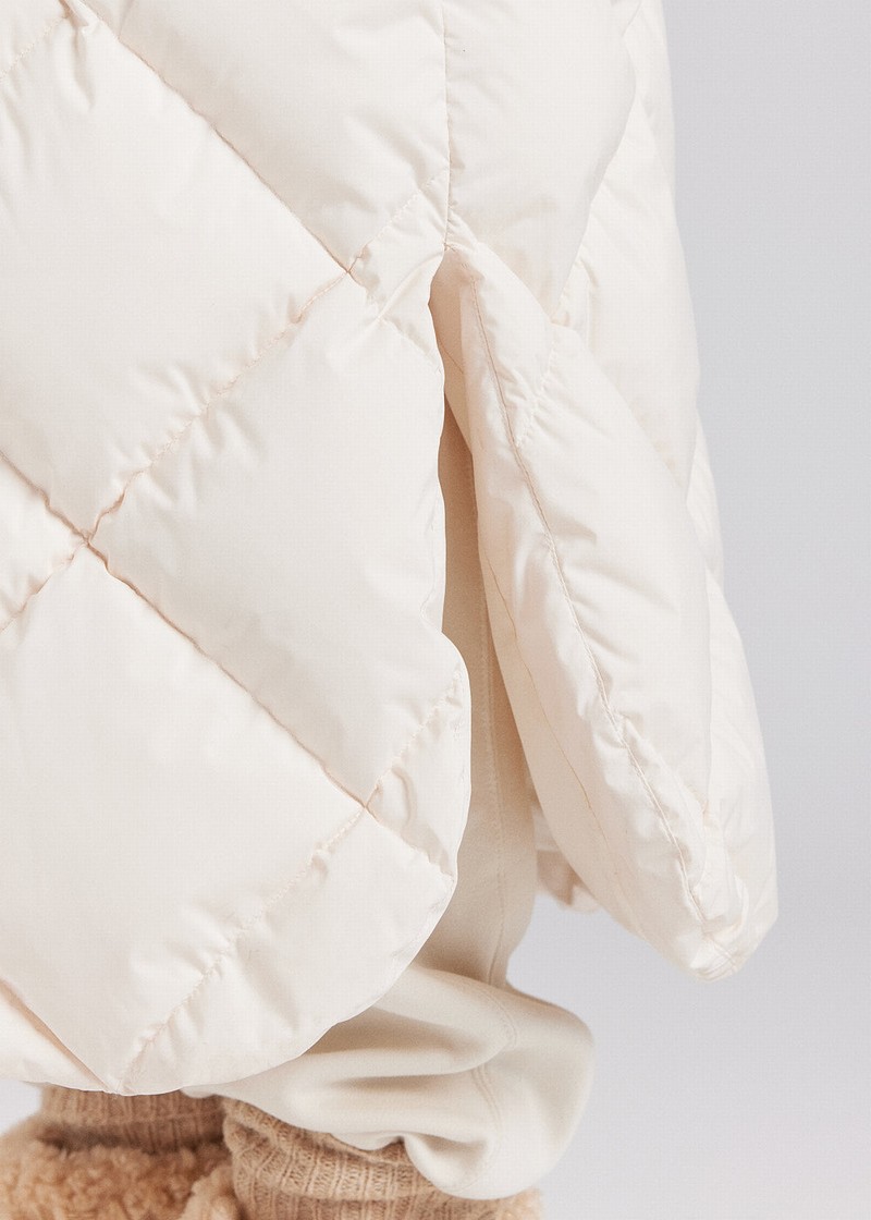 Women Pyrenex Adele Long Down Coats White | HBG814G2345