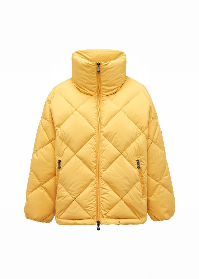 Women Pyrenex Adele Oversize Down Jackets Yellow | HXB544B5869