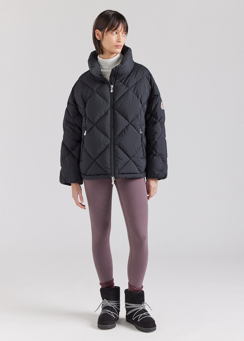 Women Pyrenex Adele Oversize Down Jackets Black | HUT208T8025