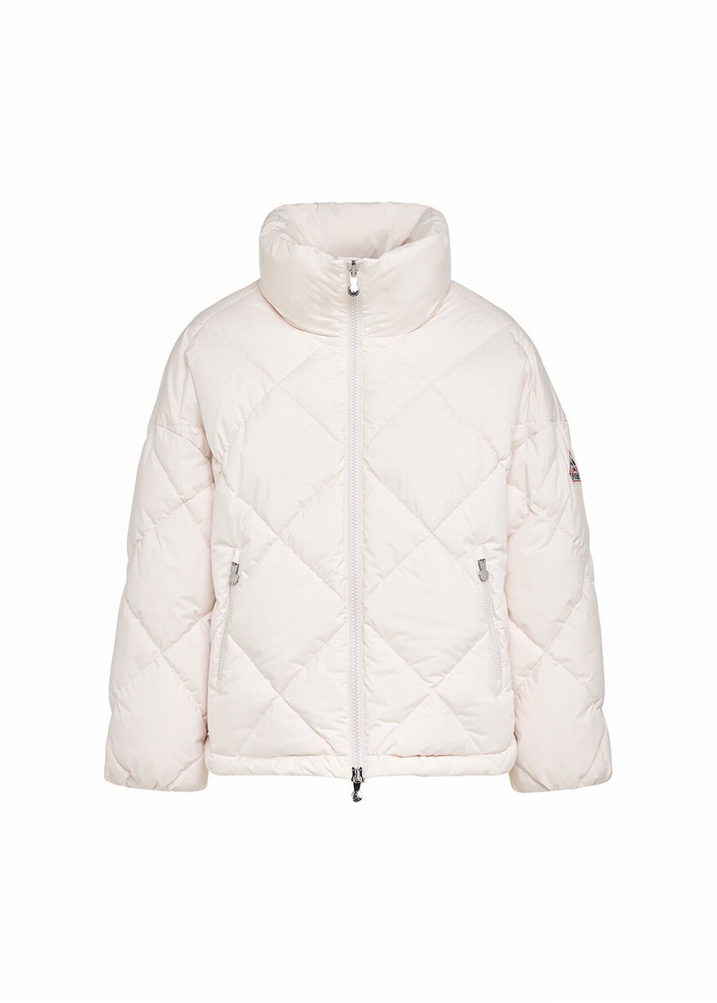 Women Pyrenex Adele Oversized Down Jackets White | HXZ387Z5475