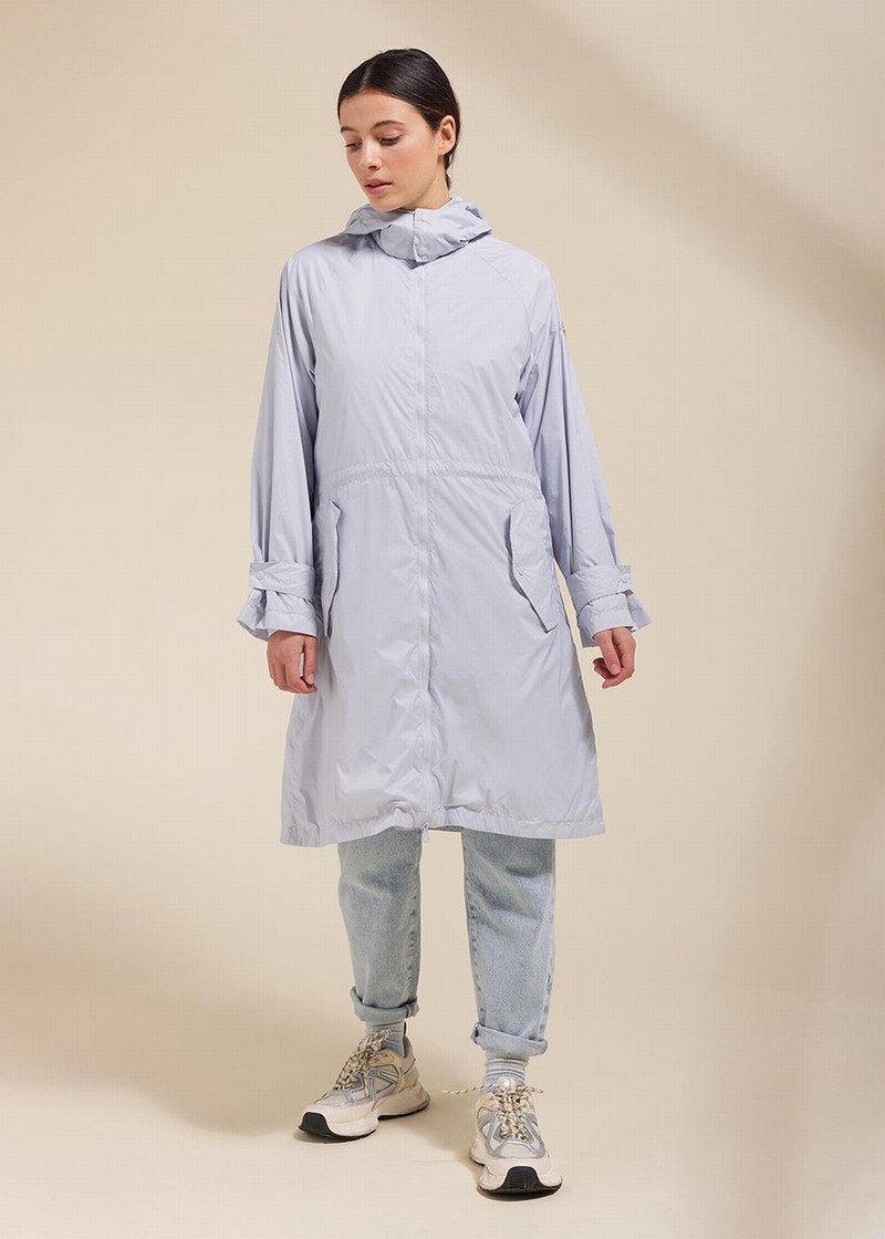 Women Pyrenex Ariane Long Windbreaker Grey | HQN686N1513