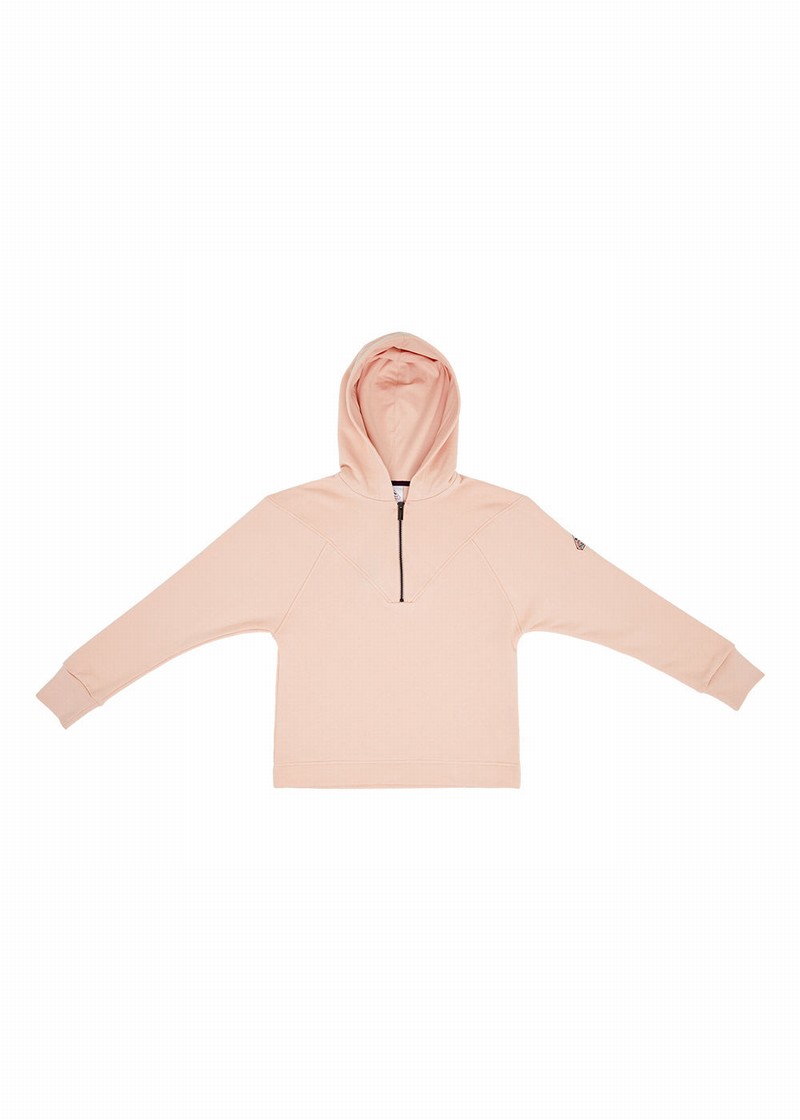 Women Pyrenex Bianca Hoodie In Organic Cotton Hoodie Coral | HCN338N6159