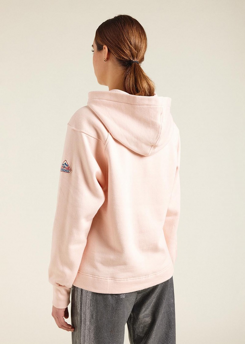 Women Pyrenex Bianca Hoodie In Organic Cotton Hoodie Coral | HCN338N6159