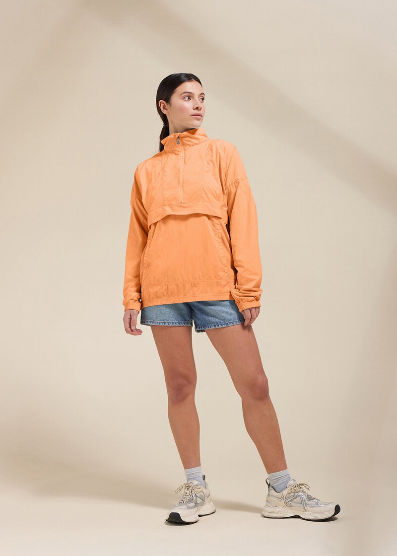 Women Pyrenex Cyclic Windbreaker Orange | HPM780M6316