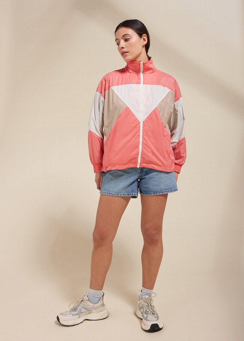 Women Pyrenex Erine Windbreaker Coral | HDM167M2421