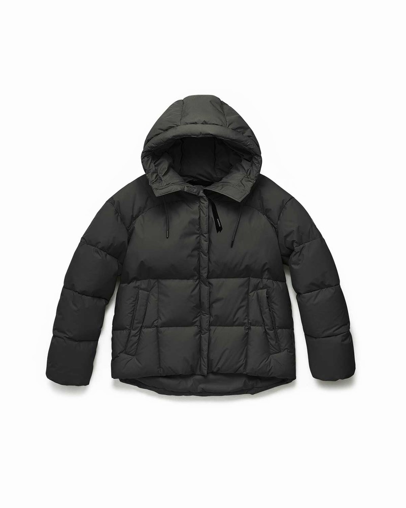 Women Pyrenex Harmonie Hooded Down Jackets Black | HMG345G2472