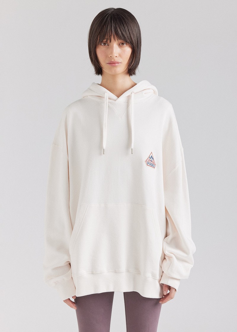 Women Pyrenex Journey Hoodie In Organic Cotton Hoodie White | HCZ387Z6488