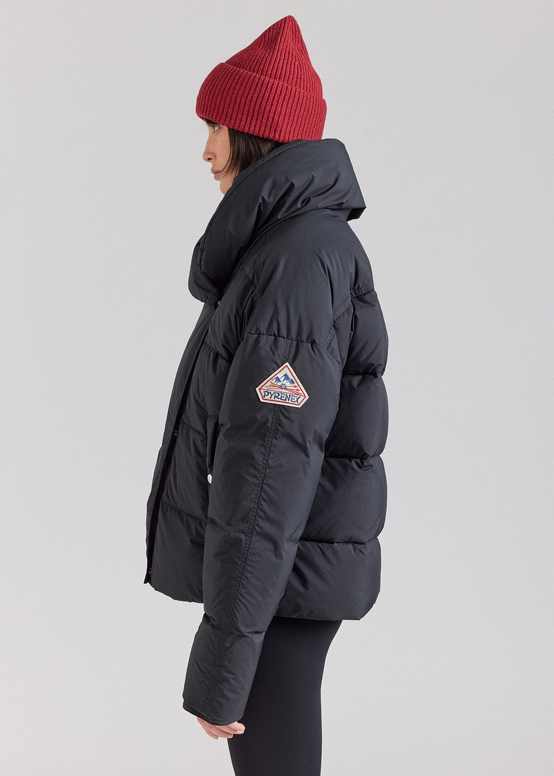 Women Pyrenex Judith Down Jackets Black | HTD626D8333