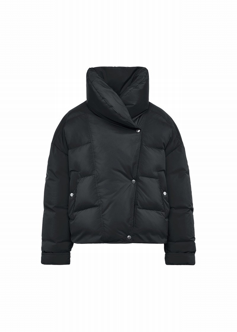 Women Pyrenex Judith Down Jackets Black | HTD626D8333