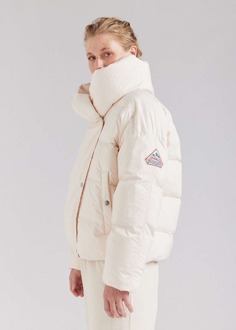 Women Pyrenex Judith Warm Down Jackets White | HNB709B9528