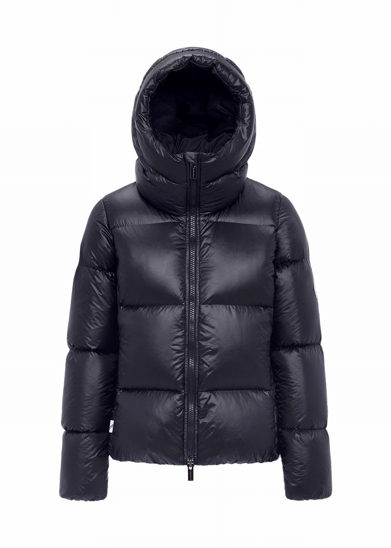 Women Pyrenex Karla Warm Hooded Down Jackets Black | HGN386N8605