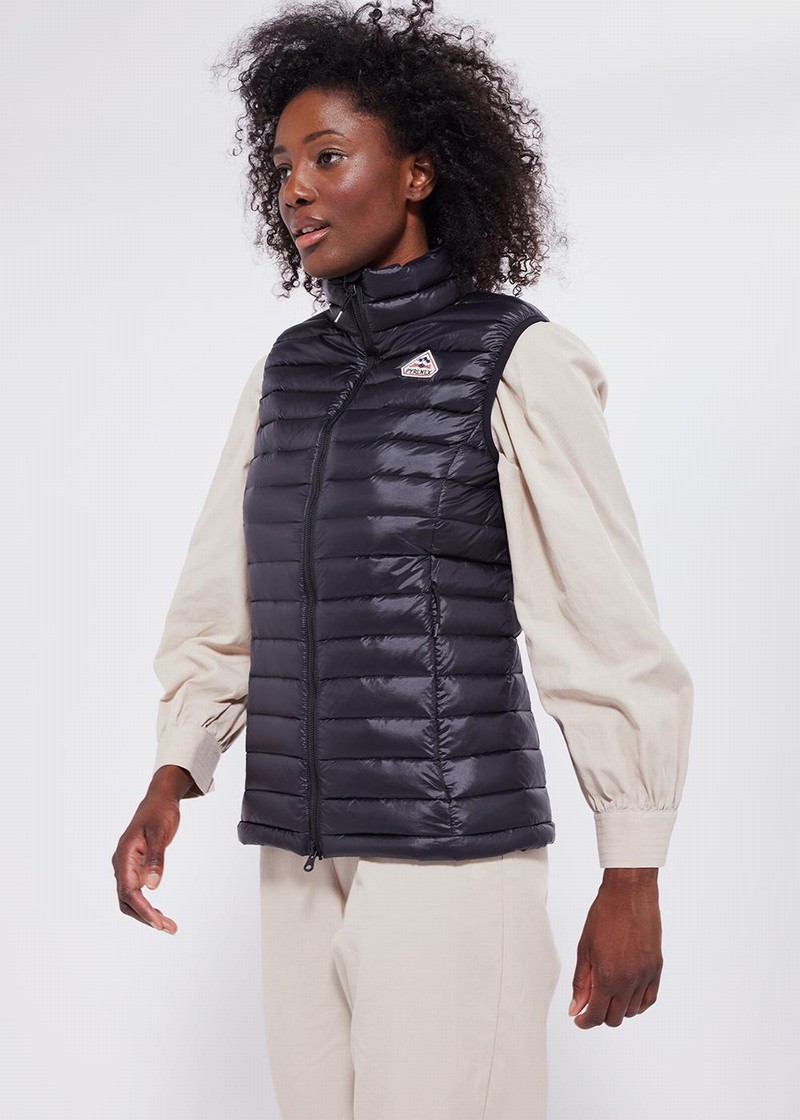 Women Pyrenex Masha Light Down Vest Navy | HXN645N1723