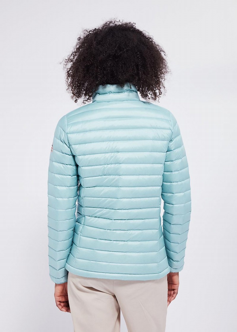 Women Pyrenex Masha Sc Light Down Jackets Blue | HES504S3602