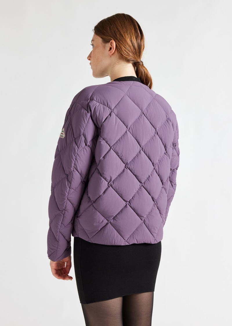 Women Pyrenex Nacre Lighweight Down Jackets Purple | HSI299I3711