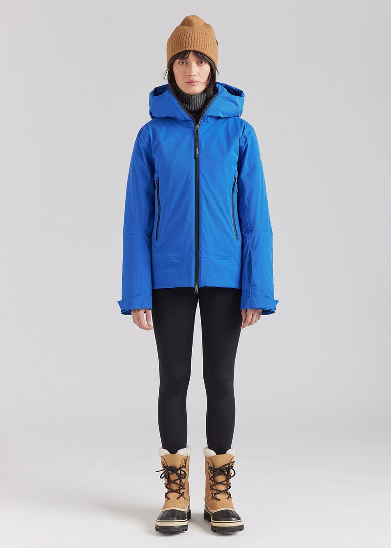 Women Pyrenex Nova Down Coats Blue | HQK834K5173