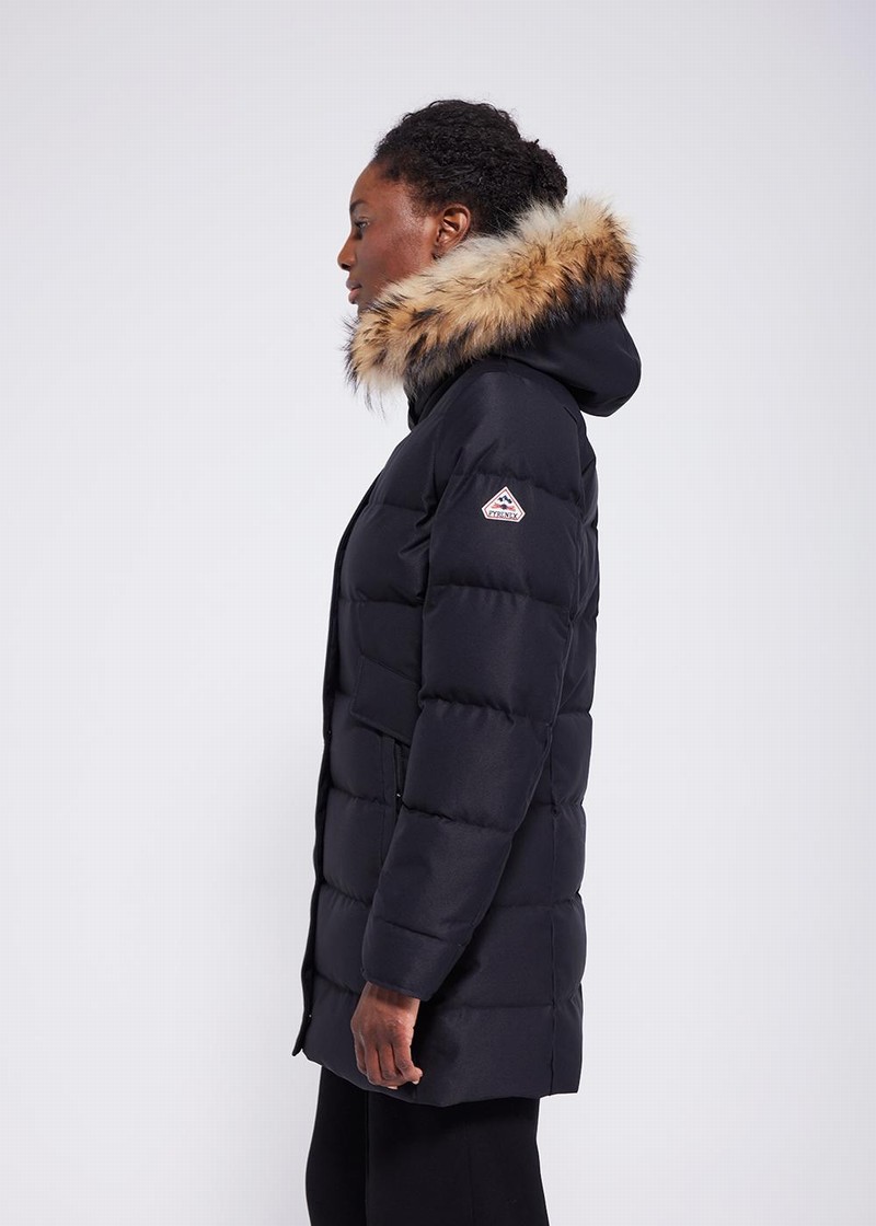 Women Pyrenex Parka Matelassée Grenoble Parka Black | HFS579S0901