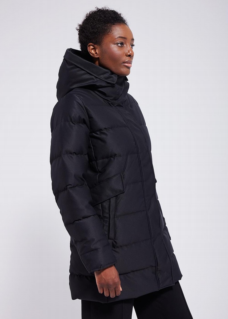 Women Pyrenex Parka Matelassée Grenoble Parka Black | HFS579S0901