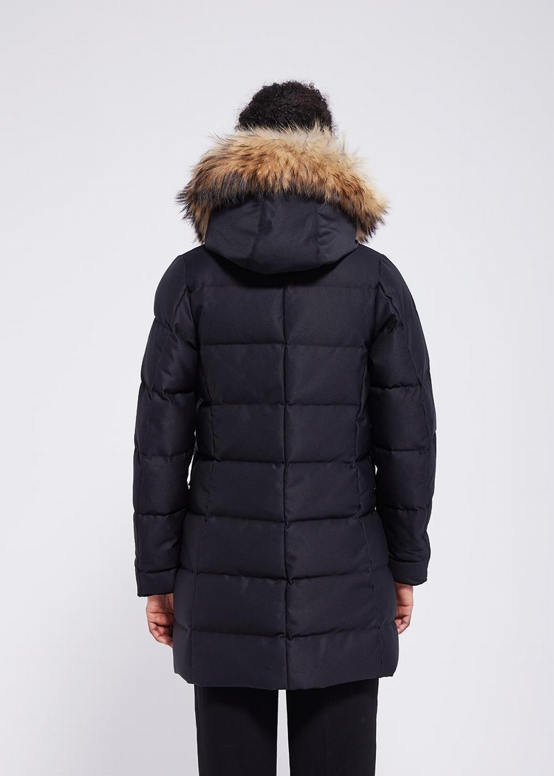 Women Pyrenex Parka Matelassée Grenoble Parka Black | HFS579S0901