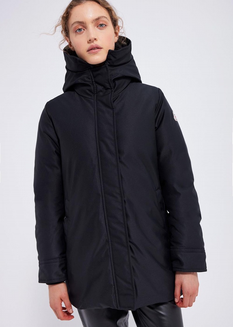 Women Pyrenex Parka Pour Femme Bordeaux Parka Black | HXI898I9462