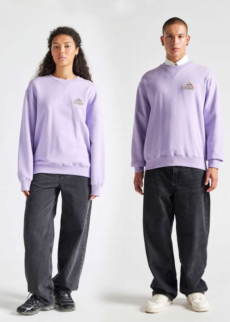 Women Pyrenex Phase Sweater In Organic Cotton Sweaters Lavender | HFX007X6067