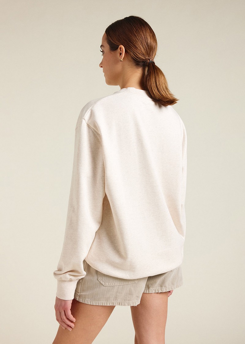 Women Pyrenex Phase Sweater In Organic Cotton Sweaters White | HQC934C3711