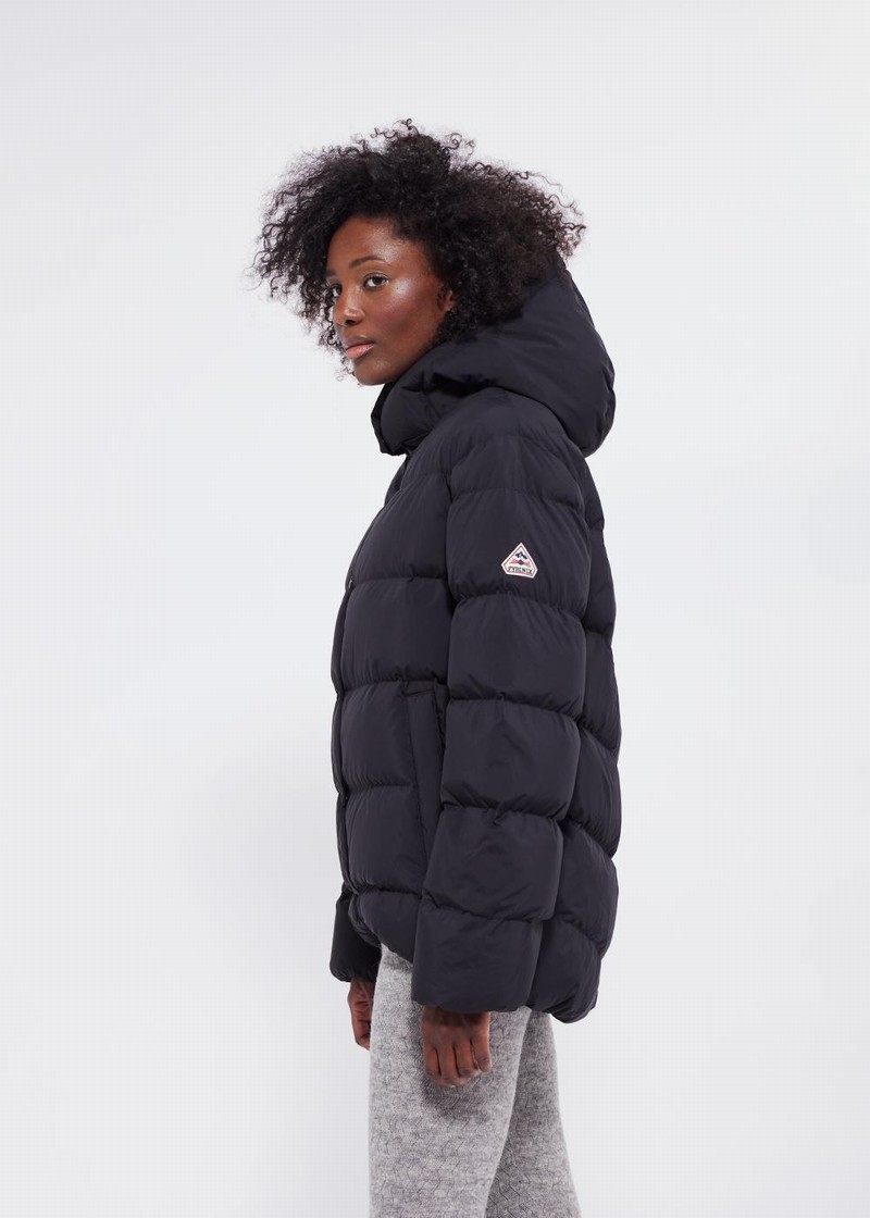 Women Pyrenex Plume 2 Down Jackets Black | HYS166S1266