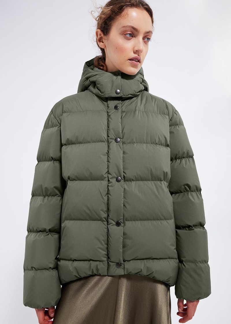 Women Pyrenex Plume 2 Down Jackets Green | HSZ492Z8416