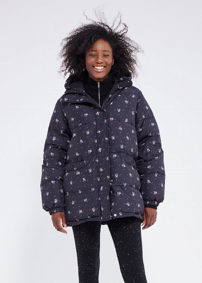 Women Pyrenex Roseanna Down Jackets Navy | HQZ318Z0331